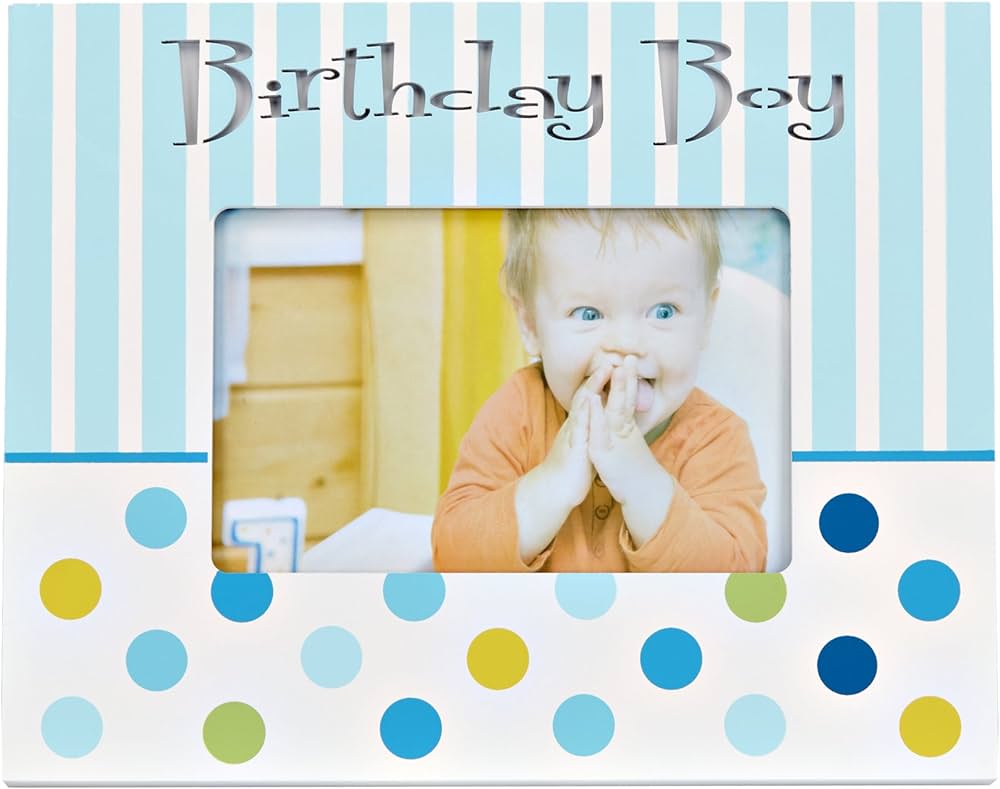 Babuqee LED Baby Photo Frame Birthday Boy RRP 12.99 CLEARANCE XL 9.99