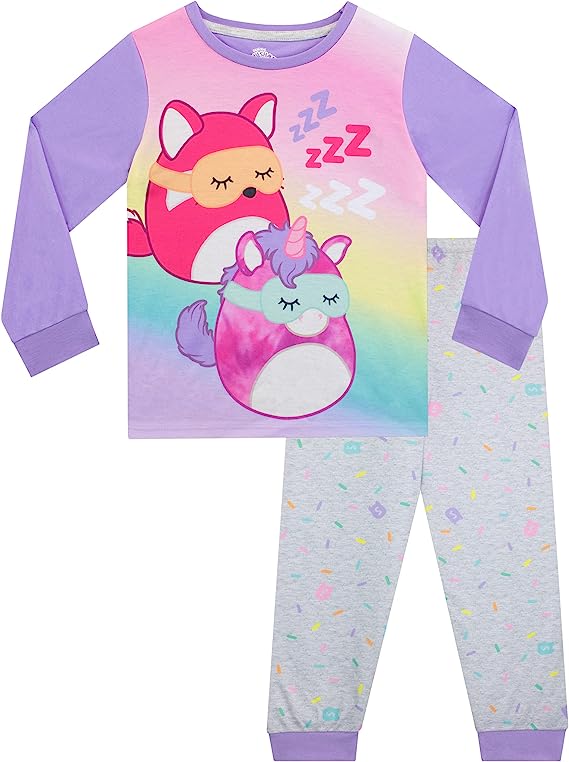 Squishmallows Girls Pyjamas Size 12 146cm 10-11 Years RRP 17.95 CLEARANCE XL 12.99