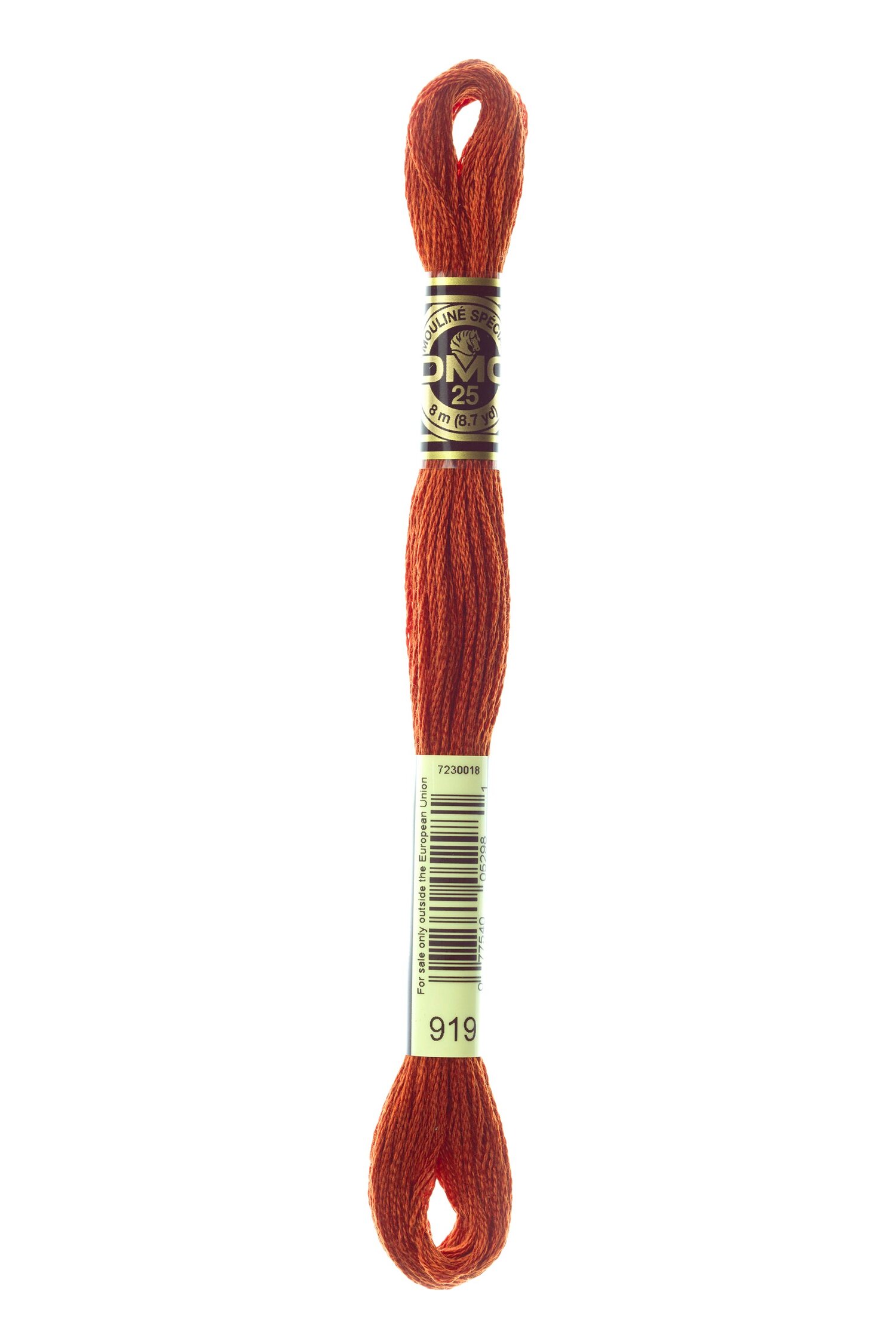 The Urban Store Embroidery Thread Red Copper DMC 919 RRP 1.40 CLEARANCE XL 99p