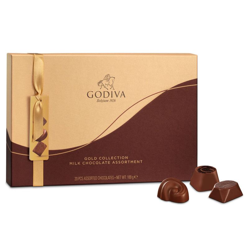 Godiva Gold Collection 20Pcs Milk Chocolate Assortment 189g RRP 37 CLEARANCE XL 24.99