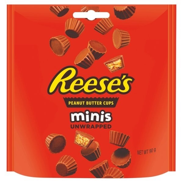 Reese's Peanut Butter Cups Minis Unwrapped 90g RRP 1.50 CLEARANCE XL 59p or 2 for 1