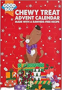 Good Boy Christmas Dog Advent Calendar With Rawhide Free Treats RRP 5.99 CLEARANCE XL 2.99