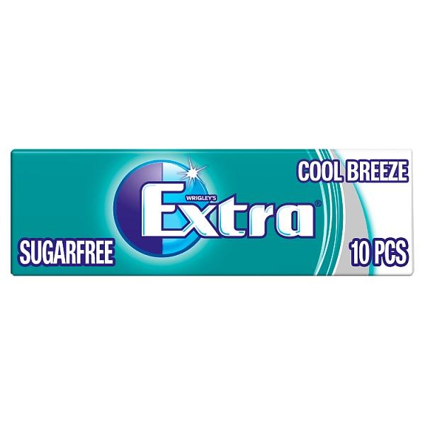 Wrigley's Extra Cool Breeze Sugar Free Chewing Gum (10 Piece) RRP 65p CLEARANCE XL 39p or 3 for 99p