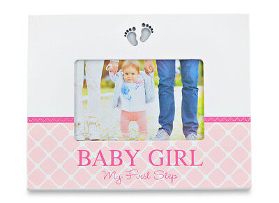 Babuqee LED Baby Photo Frame Baby Girl My First Steps RRP 12.99 CLEARANCE XL 9.99