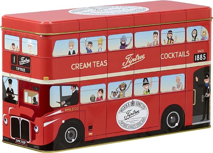 Tiptree Jam, Tea & Biscuits Double Decker Bus Tin RRP 19.99 CLEARANCE XL 5