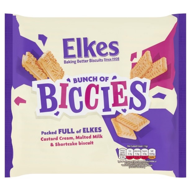 Elkes Bunch Of Biccies 550g RRP 1 CLEARANCE XL 89p or 2 for 1.50