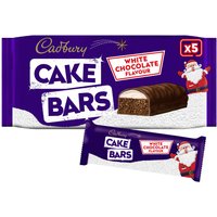 Cadbury Festive Cake Bars 5 Pack White Chocolate (Jan 24) RRP 1.89 CLEARANCE XL 59p or 2 for 1