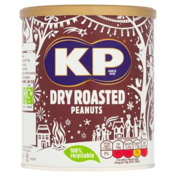 KP Dry Roasted Peanuts Tin 375g RRP 3.50 CLEARANCE XL 1.99