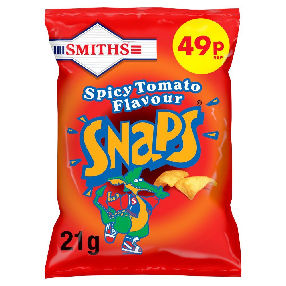 Smiths Snaps Spicy Tomato Snacks Crisps 21g RRP 49p CLEARANCE XL 29p or 4 for 1