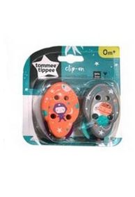 Tommee Tippee 2 Clip-On Soother Holders 0m+ RRP 5.99 CLEARANCE XL 1.99