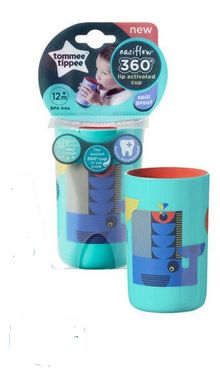 Tommee Tippee Blue Easiflow 360 Lip Activated Trainer Cup Spill-Proof 12m+ RRP 6.99 CLEARANCE XL 2.99