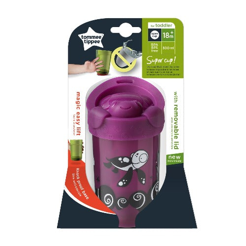 Tommee Tippee No Knock Cup with Removable Lid Purple RRP 5.80 CLEARANCE XL 2.99