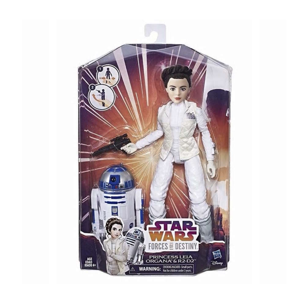 Star Wars Forces of Destiny Princess Leia Organa & R2-D2 Action Figure RRP 15.99 CLEARANCE XL 9.99