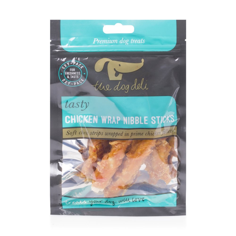 The Dog Deli Tasty Chicken Wrap Nibble Sticks 100g RRP 2.85 CLEARANCE XL 99p