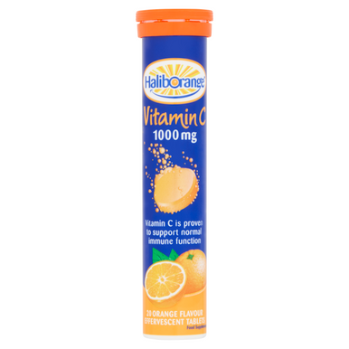 Haliborange Effervescent Vitamin C Tablets - Orange Flavour 20s RRP 4.50 CLEARANCE XL 99p