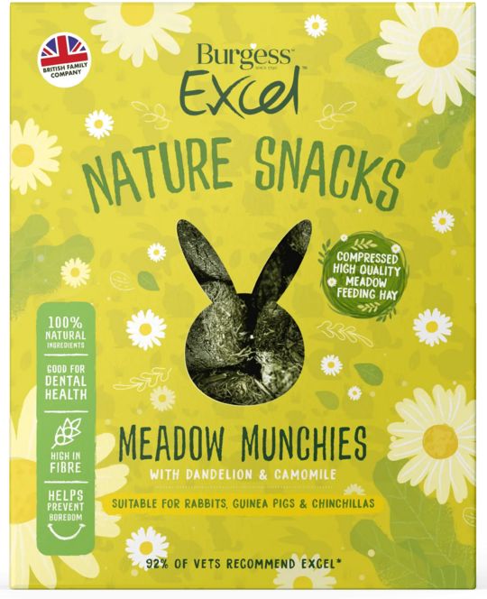 Burgess Excel Meadow Munchies 3x 250g RRP 7.15 CLEARANCE XL 2.99