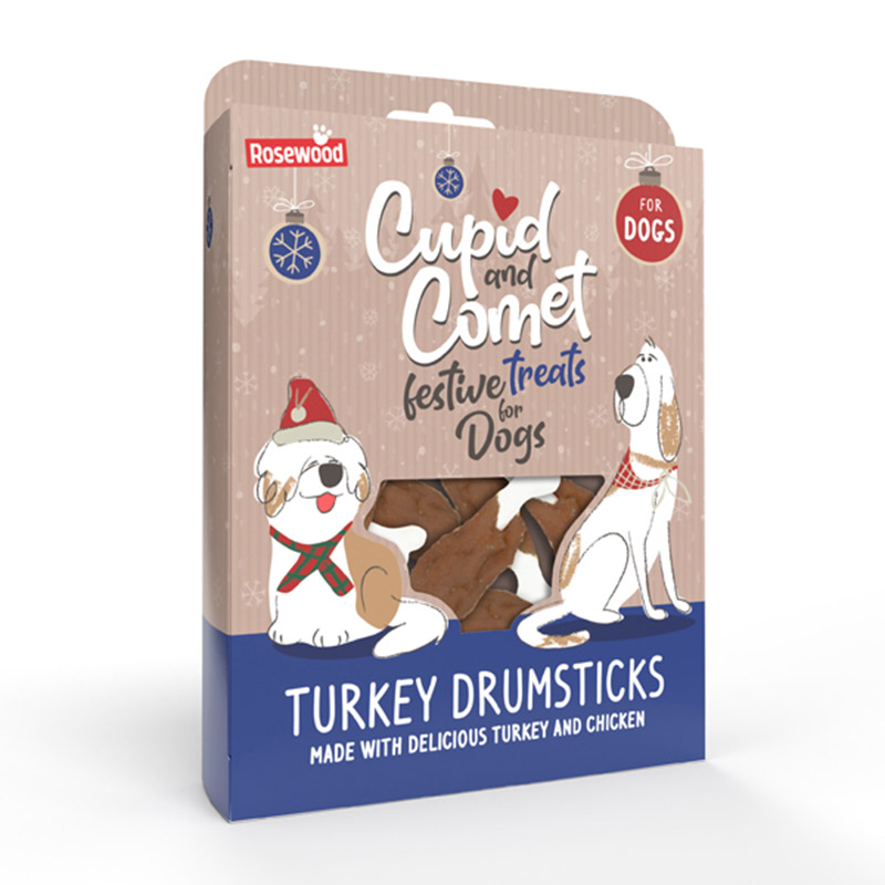 Rosewood Cupid & Comet Turkey Drumsticks 160g RRP 7.99 CLEARANCE XL 3.99