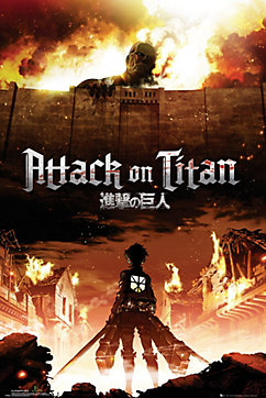 Attack On Titan Key Art 61 x 91.5cm Maxi Poster RRP 5.99 CLEARANCE XL 2.99