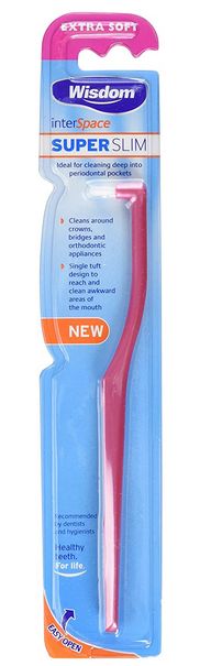Wisdom Interspace Super Slim Extra Soft Brush Pink RRP 1.79 CLEARANCE XL 1.49