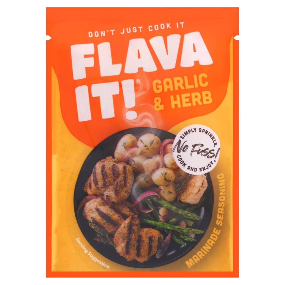 Flava It! Garlic & Herb Marinade Seasoning 35g RRP 1.10 CLEARANCE XL 59p or 2 for 1