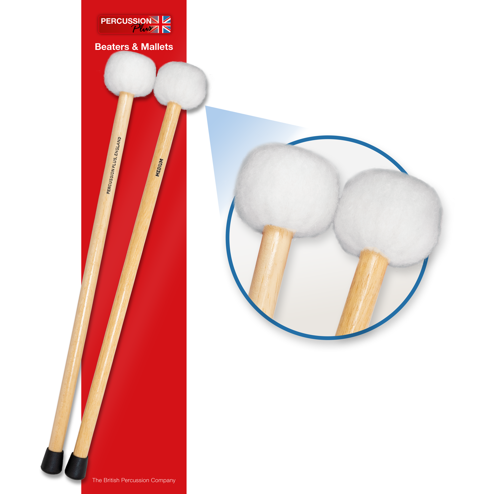 Percussion Plus PP073 Timpani Mallets - Medium RRP 22.50 CLEARANCE XL 14.99