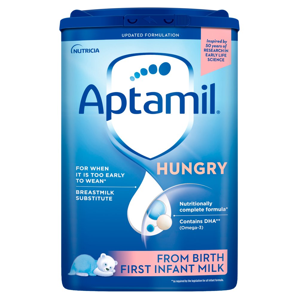 Aptamil Hungry First Infant Milk from Birth 800g RRP 16.99 CLEARANCE XL 9.99