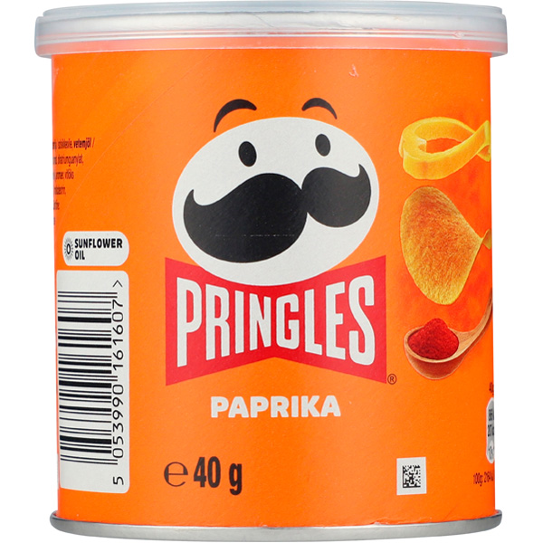 Pringles Paprika Crisps 40g RRP 1.29 CLEARANCE XL 59p or 2 for 1