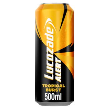 Lucozade Alert Tropical Burst Energy Drink 500ml RRP 1.59 CLEARANCE XL 89p or 2 for 1.50