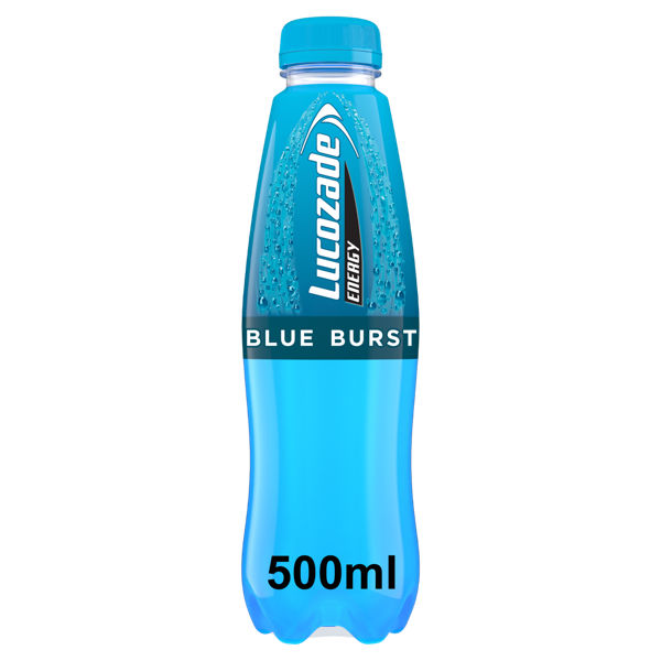 Lucozade Energy Blue Burst 500ml RRP 1.49 CLEARANCE XL 89p or 2 for 1.50