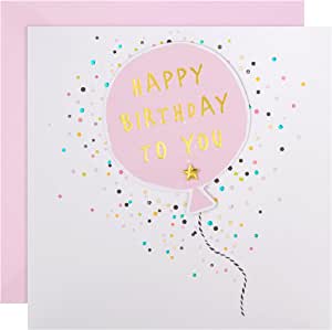 Hallmark Pink Balloon ''Happy Birthday To You'' Card RRP 3.80 CLEARANCE XL 1.99