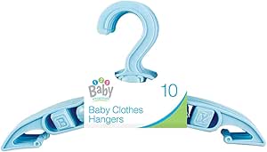 123 Baby Essentials Baby Clothes Coat Hangers Blue 10 Pack RRP 2.99 CLEARANCE XL 99p