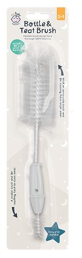 123 Baby Essentials White Bottle & Teat Brush RRP 1 CLEARANCE XL 79p