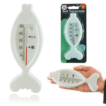 123 Baby Essentials White Fish Shaped Bath Thermometer RRP 1 CLEARANCE XL 79p