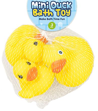 123 Baby Essentials 3 Pack Mini Duck Bath Toy RRP 89p CLEARANCE XL 59p or 2 for 1