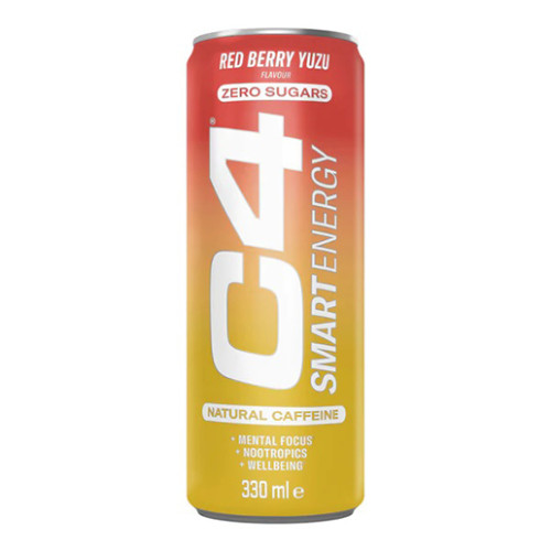 Cellucor C4 Red Berry Yuzu Flavour Smart Zero Sugar Energy Drink 330ml RRP 1.59 CLEARANCE XL 59p or 2 for 1