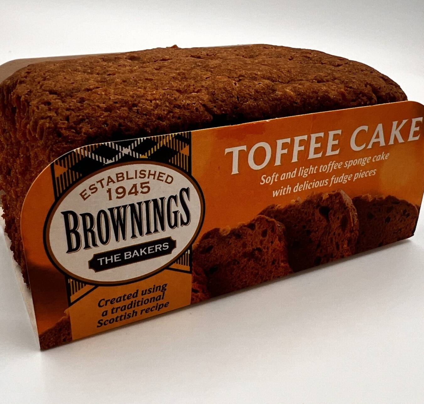 Brownings Delicisiously Light Toffee Cake RRP 2.50 CLEARANCE XL 89p or 2 for 1.50