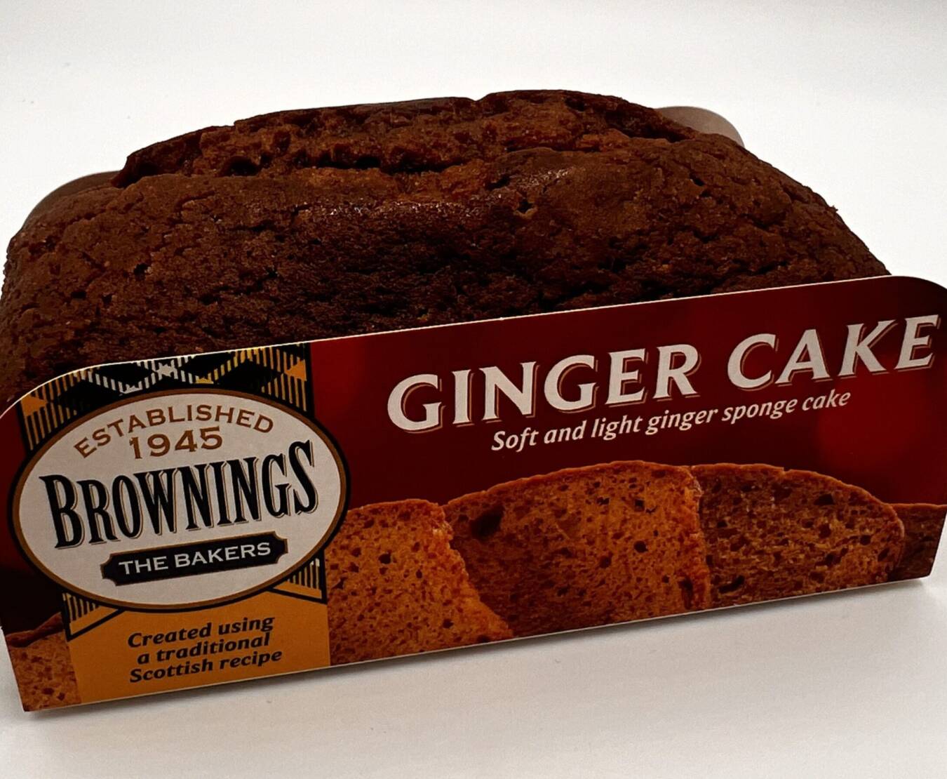 Brownings Deliciously Light Ginger Cake RRP 2.50 CLEARANCE XL 89p or 2 for 1.50