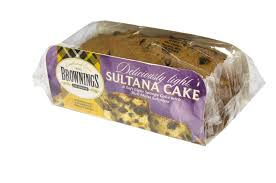 Brownings Delicisiously Light Sultana Cake RRP 2.50 CLEARANCE XL 89p or 2 for 1.50