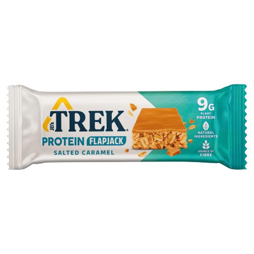 TREK Salted Caramel Protein Flapjack 50g RRP 1.85 CLEARANCE XL 59p or 2 for 1