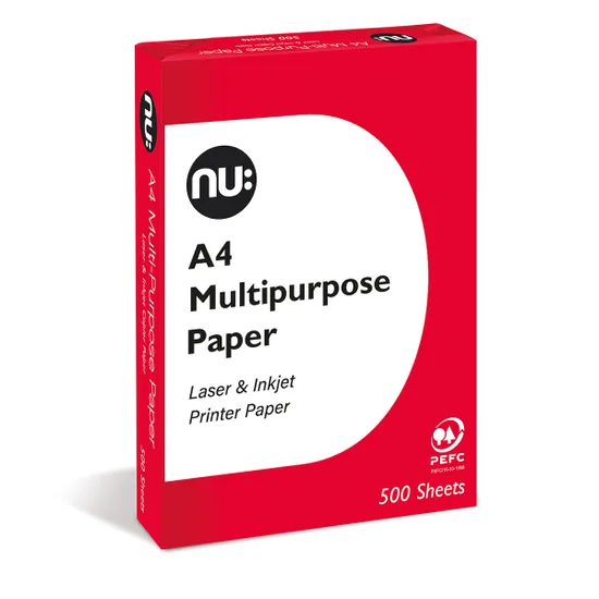 Nu Copier Paper A4 70gsm 500 Sheet Ream RRP 5.99 CLEARANCE XL 5