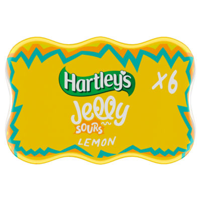 Hartley's Jelly Sours Lemon Flavour 6 x 125g (750g) RRP 2.25 CLEARANCE XL 99p or 2 for 1.50