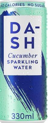 DASH Cucumber Infused Sparkling Water 330ml RRP 99p CLEARANCE XL 59p or 2 for 1