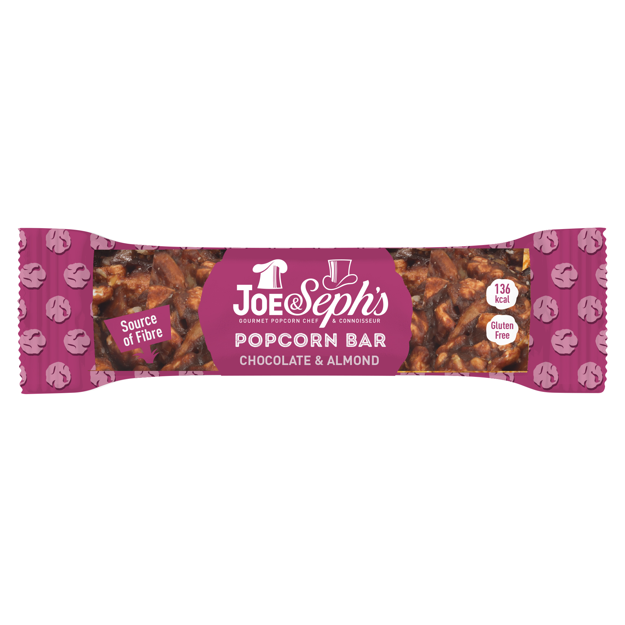 Joe & Seph's Popcorn Bar Chocolate & Almond 27g Rrp £1.49 Clearance Xl 