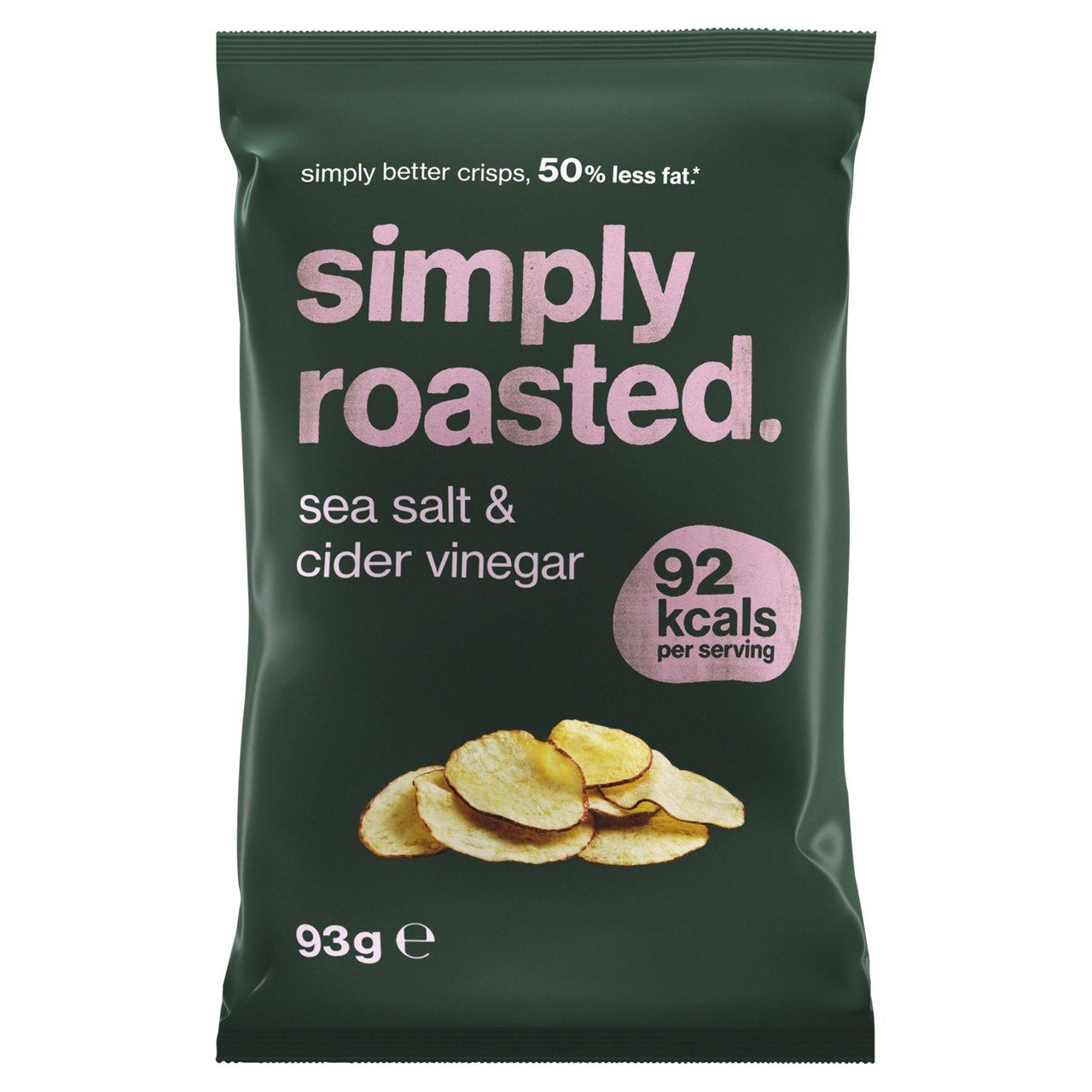 Simply Roasted Sea Salt & Cider Vinegar Flavour Crisps 93g RRP 2.30 CLEARANCE XL 99p