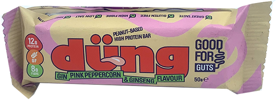 Dung Gin Pink Peppercorn & Ginseng Flavour Peanut Protein Bar 50g RRP 1.50 CLEARANCE XL 89p or 2 for 1.50