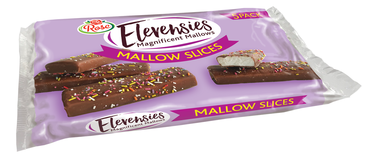 Rose Elevensies Magnificient Mallows Mallow Slices 5 Pack RRP 1.25 CLEARANCE XL 59p or 2 for 1