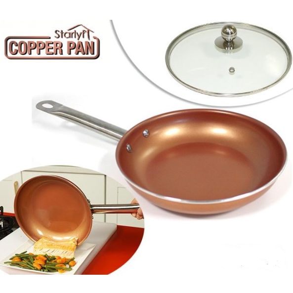 Starlyf Non Stick Copper Pan 24cm RRP 19.99 CLEARANCE XL 9.99