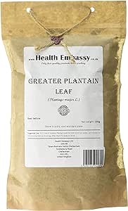 Health Embassy Greater Plantain Leaf (Plantago Major L) 100g RRP 13.99 CLEARANCE XL 7.99