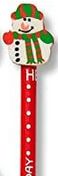 Twiddlers Christmas Themed Snowman Eraser Pencil RRP 30p CLEARANCE XL 19p