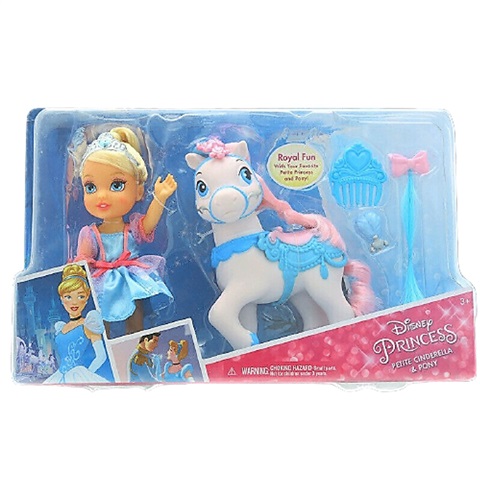 Disney Princess Petite Cinderella and Pony Cinderella Doll Playset RRP 19.99 CLEARANCE XL 9.99